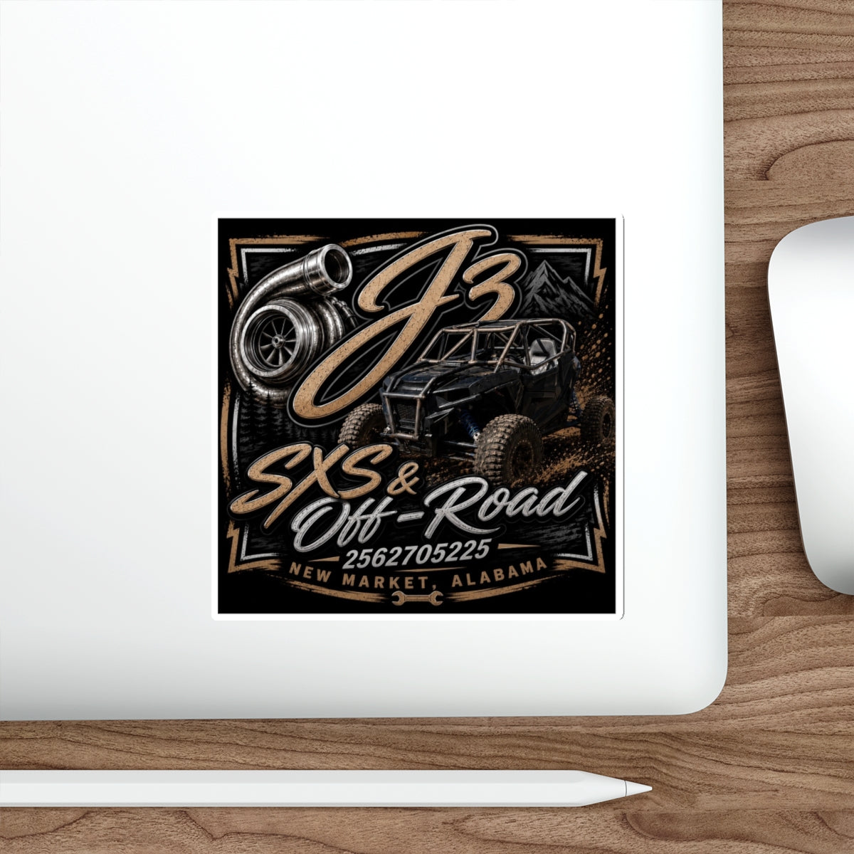 J3 logo sticker