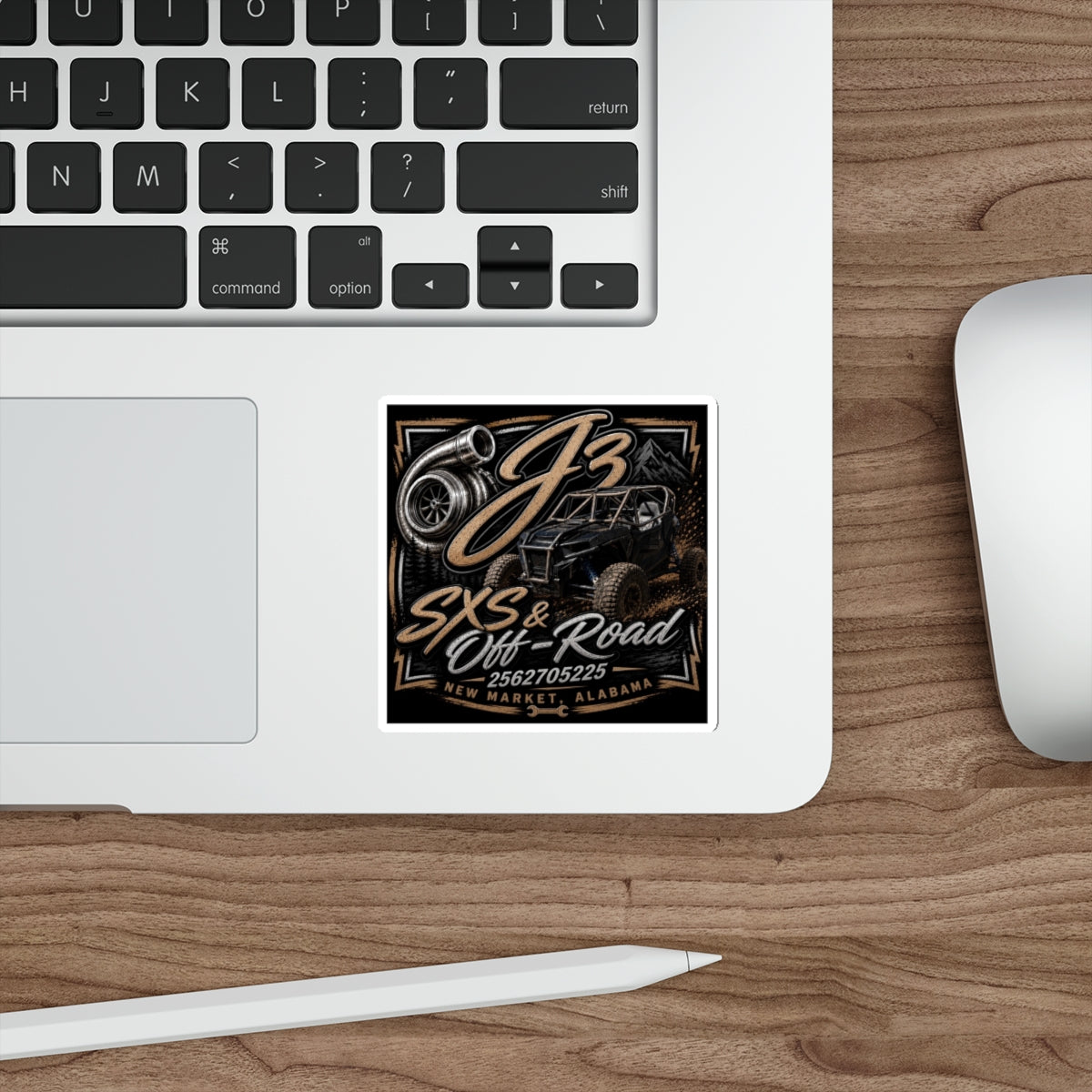 J3 logo sticker