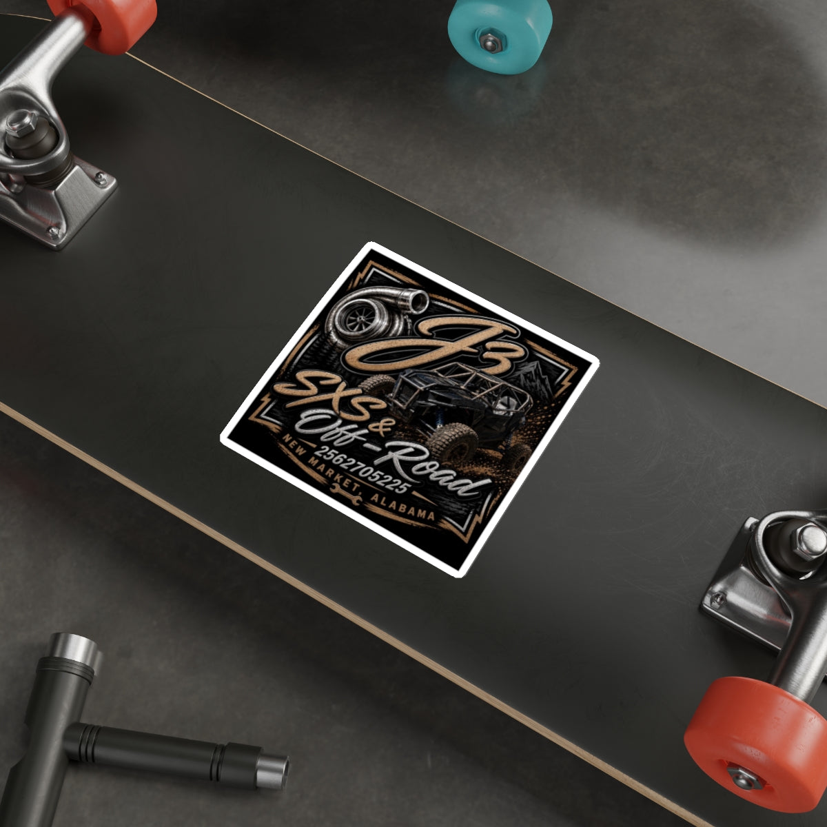 J3 logo sticker