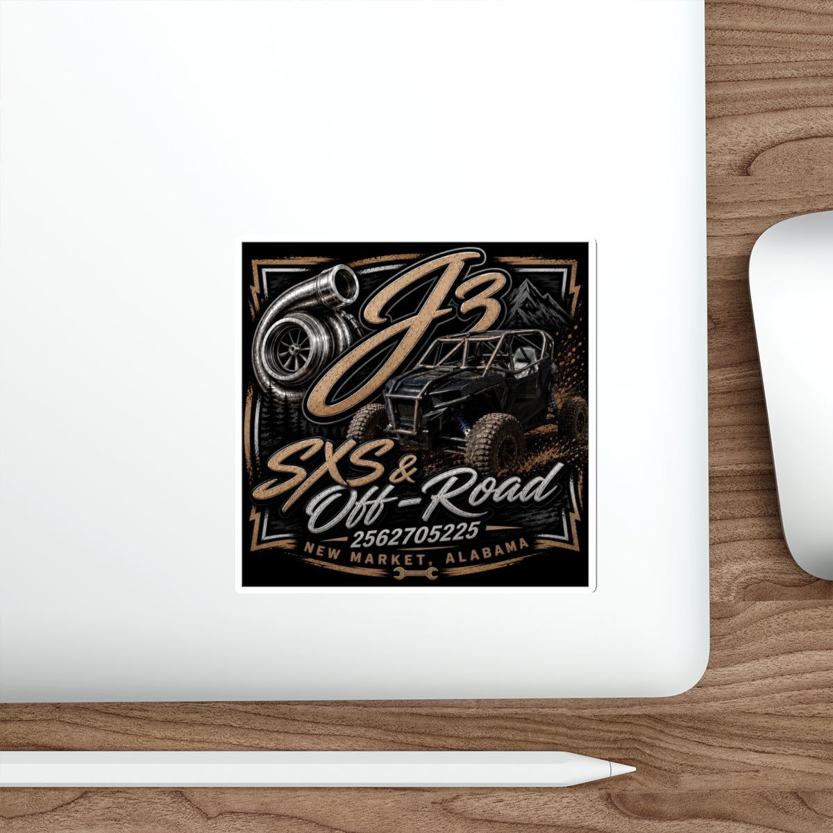 J3 logo sticker