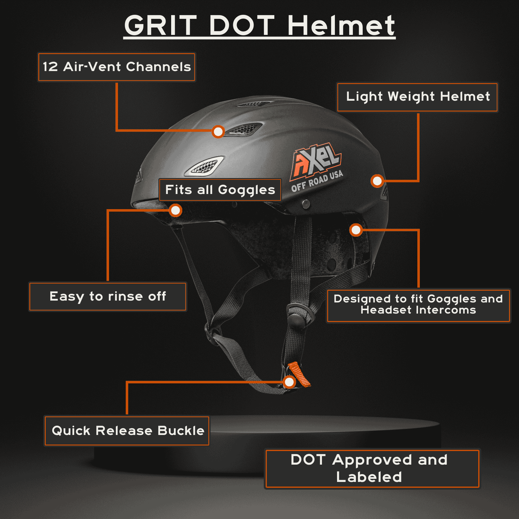 Dot axel helmets