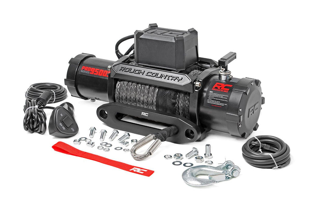 RC 9500lb Pro Series Electric Winch | Synthetic Rope