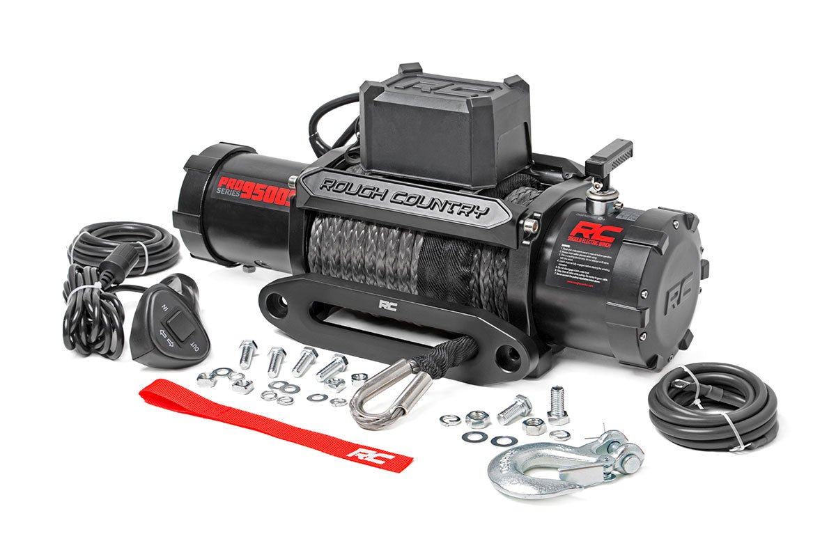 RC 9500lb Pro Series Electric Winch | Synthetic Rope